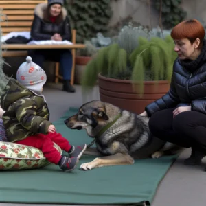 Dozens Brave Freezing Weather To Shower Dying Dog With Love