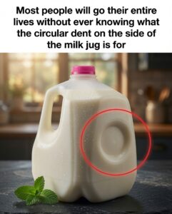 The Hidden Genius Behind Everyday Objects: Why Your Milk Jug Has That Strange Circular Dent
